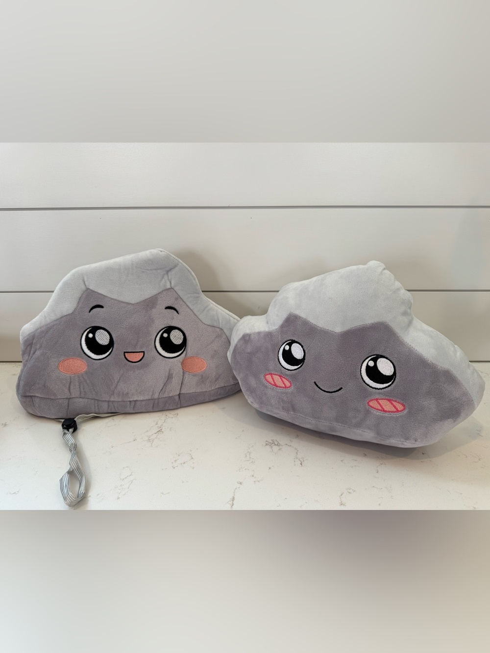 LankyBox Rocky Plushie + Kids Rocky Costume Hat Set Gray YouTube Character